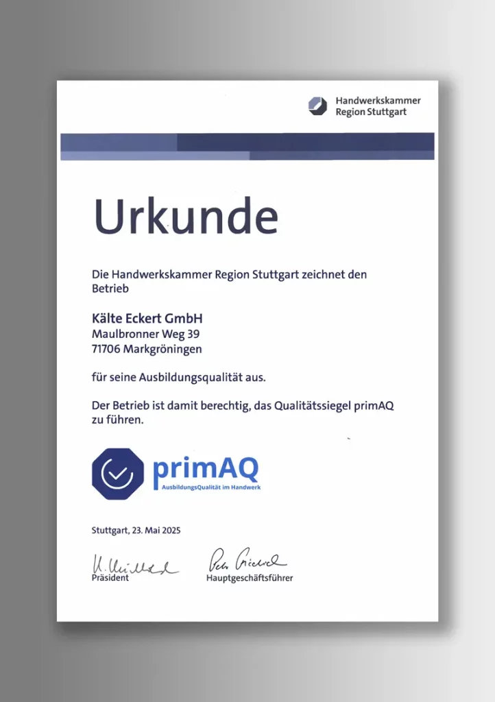 Urkunde primAQ